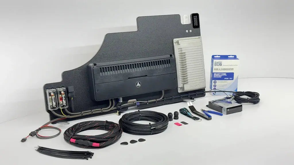 Underseat >>> Ten87 Design Quad 6.5-inch Hand-Crafted Subwoofer Package with Pre-Tuned Amplifier