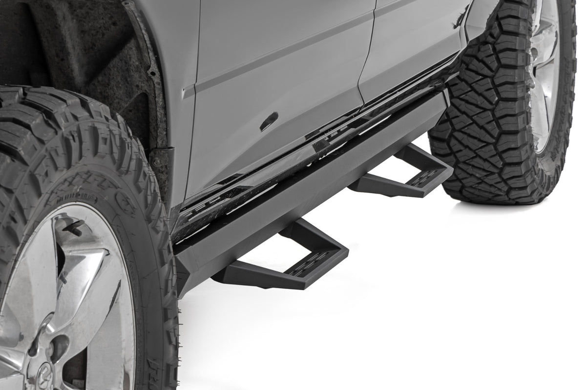SRL2 Adj Aluminum Step Crew Cab Ram 1500/2500/3500 2WD/4WD (2010-2018 & Classic) Rough Country