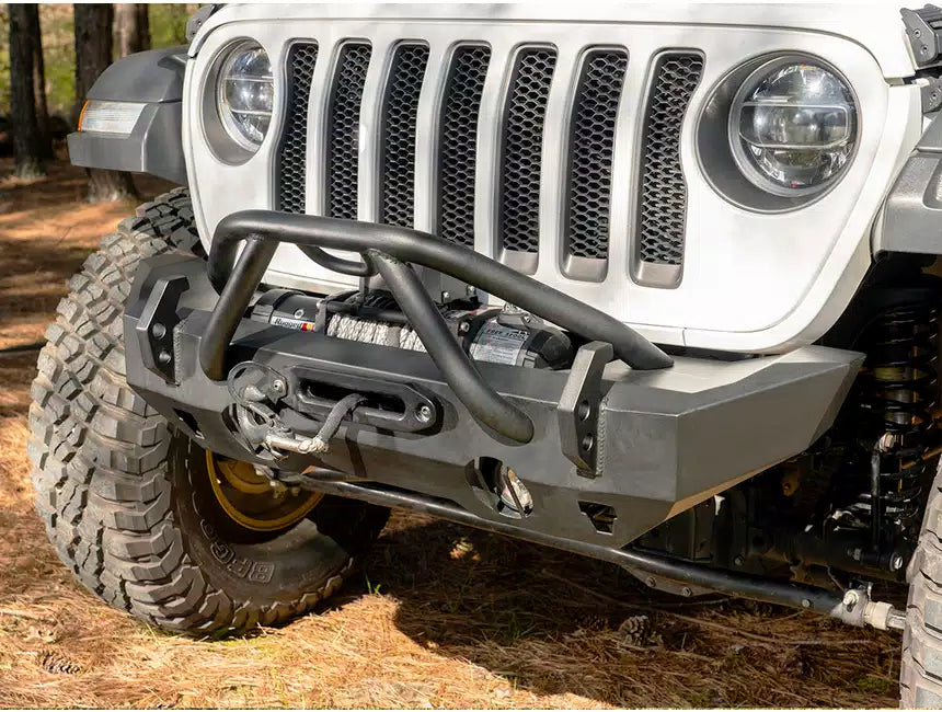 Rugged Ridge HD Stubby Front Bumper I '07- '18 Jeep JK Wrangler / '18- '24 Jeep JL Wrangler / '20- '24 JT Gladiator