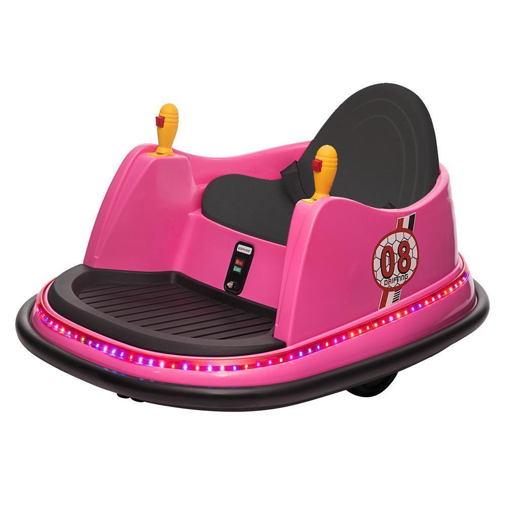 360 Spin Music Bumper Car: Electric Battery Powered Ride-On Toy for Kids (6V)