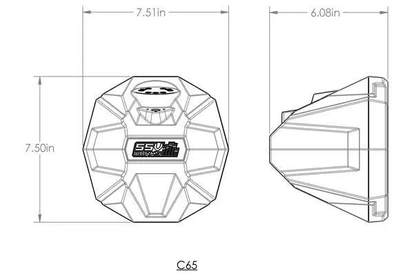 2016-2022 CanAm Defender Cage-Mount 6.5in Speaker Pods SSV Works