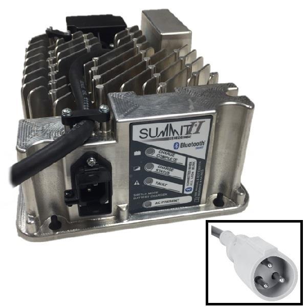 Lester Summit Series II Battery Charger 650W 36/48V Club Car 3 Pin plug, 8.5 ft DC cord