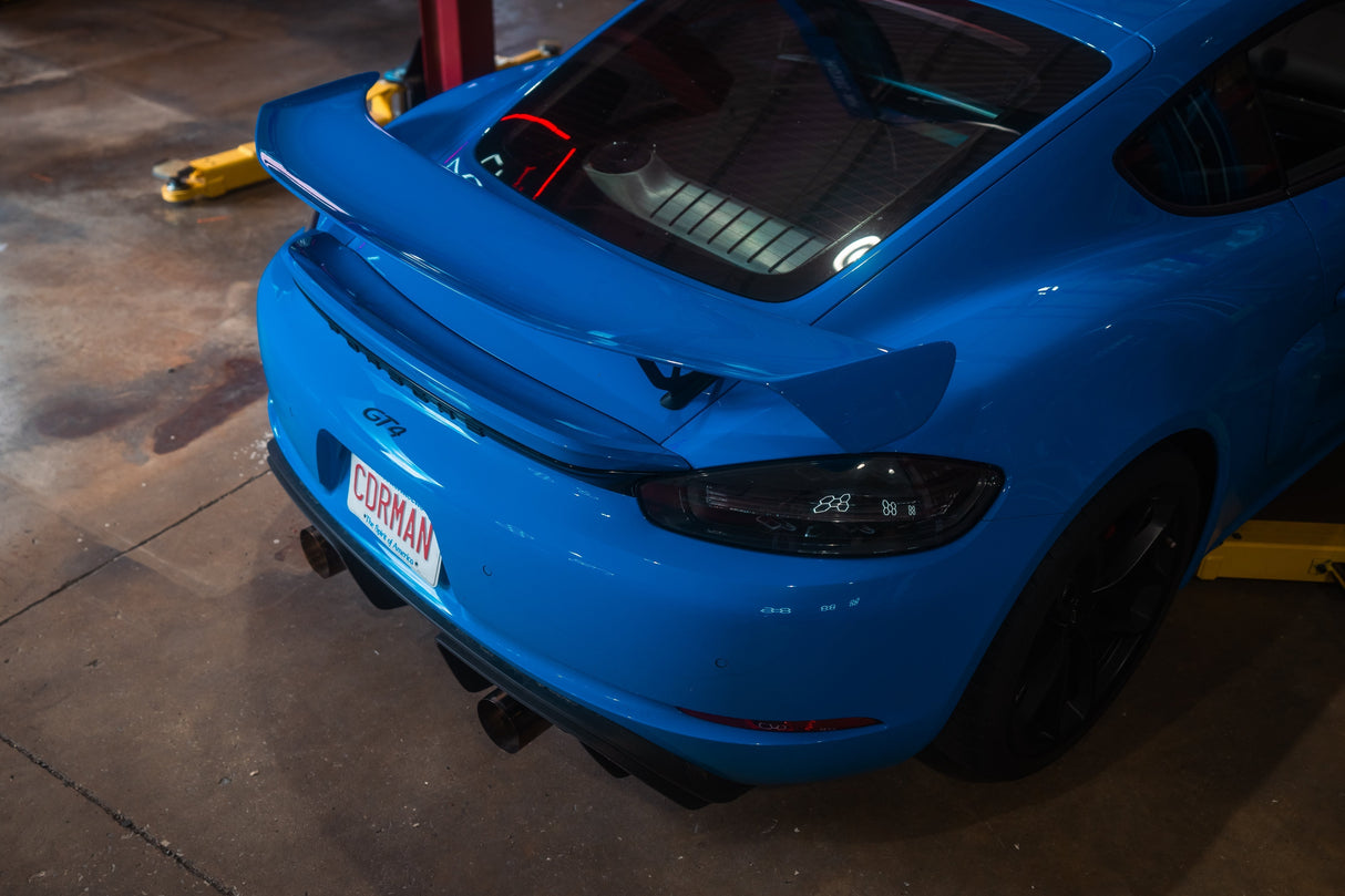 Valvetronic Valved Sport Exhaust System for Porsche 718 GT4 / GTS/ Boxster Spyder Valvetronic Designs