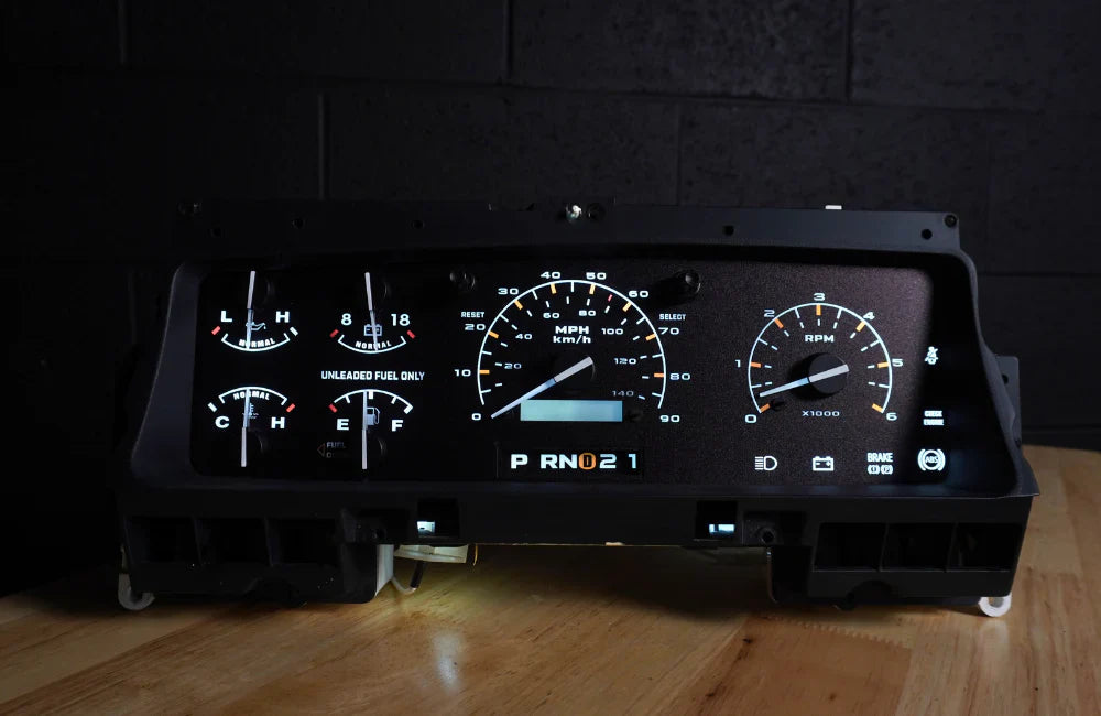 92-96 Cluster Faceplate Kit - XLT Modern - Gas Chinook Auto