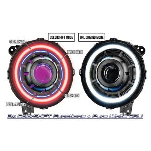 Oracle Lighting Oculus™ Colorshift® BI-LED Projector Headlights | '18+ JL Wrangler/ '20+ JT Gladiator