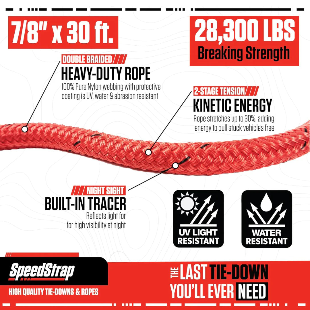 Kinetic Recovery Rope - 30'