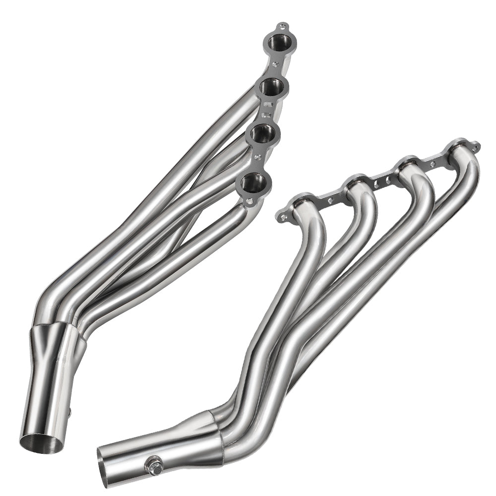 Long Tube Headers & Y-Pipe for 1999-2006 Chevy / GMC Silverado / Avalanche / Sierra 1500 4.8L / 5.3L / 6.0L Vortec with Optional Cold Air Intake Flashark