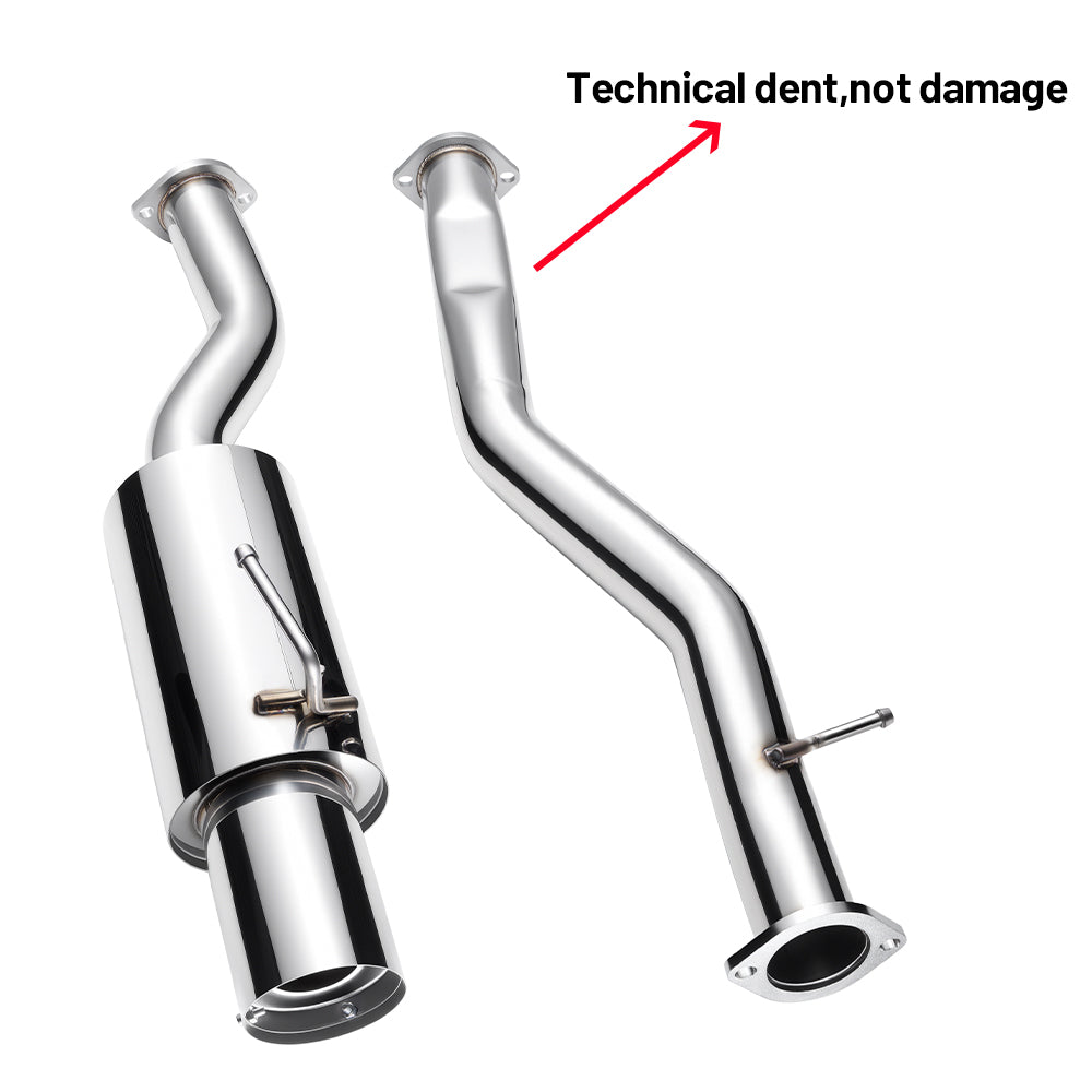Catback Exhaust for 2003-2008 Nissan 350Z & Infiniti G35 with 4.5'' Single Tip & 3'' Pipe Flashark