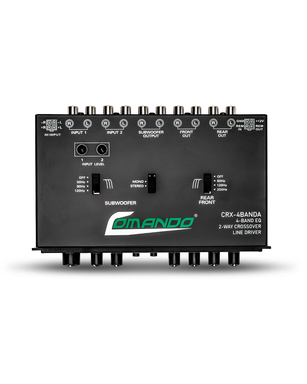CRX-4BANDA | 4 Bands Equalizer Comando Audio Inc.