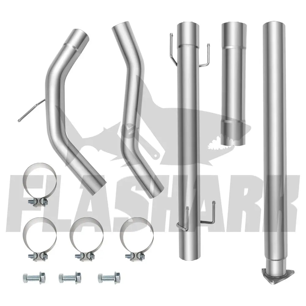 4"/5" Downpipe-Back 2016-2018 5.0 Cummins | Nissan Titan DPF Delete Race Pipe