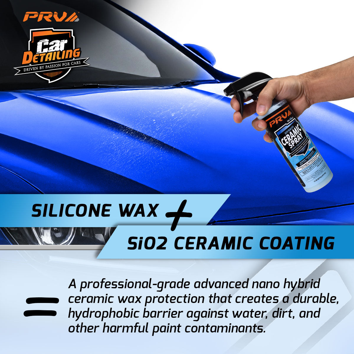 PRV Audio Hybrid Ceramic Wax Spray 16 fl oz