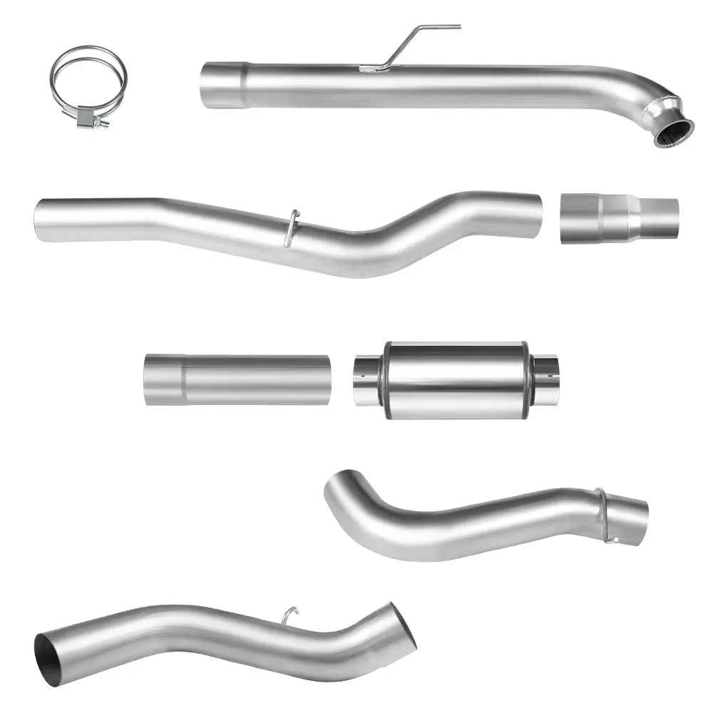 For 4 Inch/5 Inch 2001-2007 LBZ LLY LB7 6.6 for Chevy Duramax Downpipe-Back DPF Delete Race Pipe