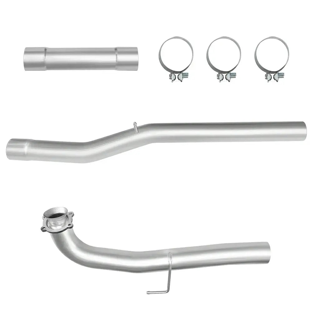 For 4.0/5.0 Inch 2017-2019 L5P 6.6 Duramax Chevy GMC DPF Delete Race Pipe Downpipe-Back