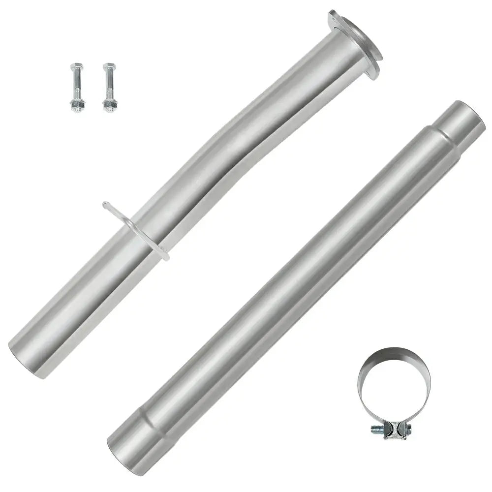 For 4.0 Inch 2008-2010 Ford 6.4 Powerstroke Cat & DPF Delete Race Downpipe-Back Pipe F-250 F-350 F-450 F-550 Flashark