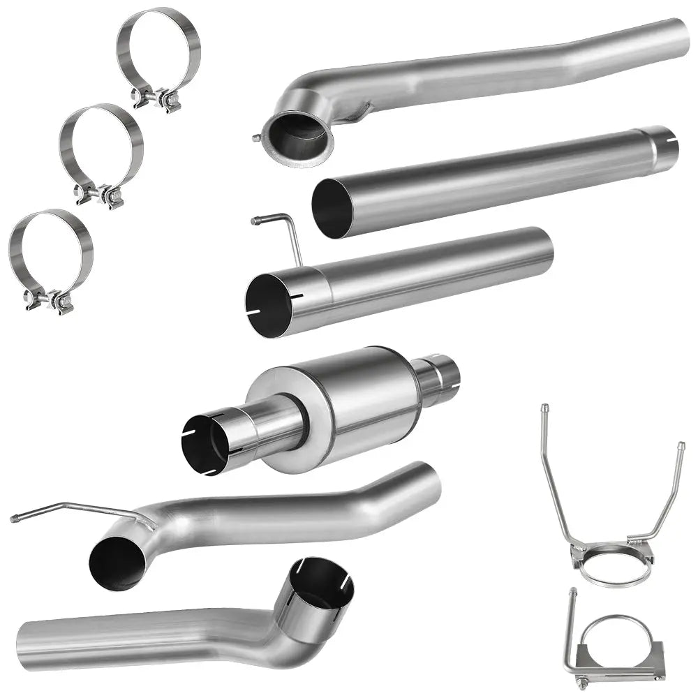 For 4.0 Inch 2007.5-2012 DPF Delete Race Pipe 6.7 Cummins Dodge Ram 2500/3500 Flashark