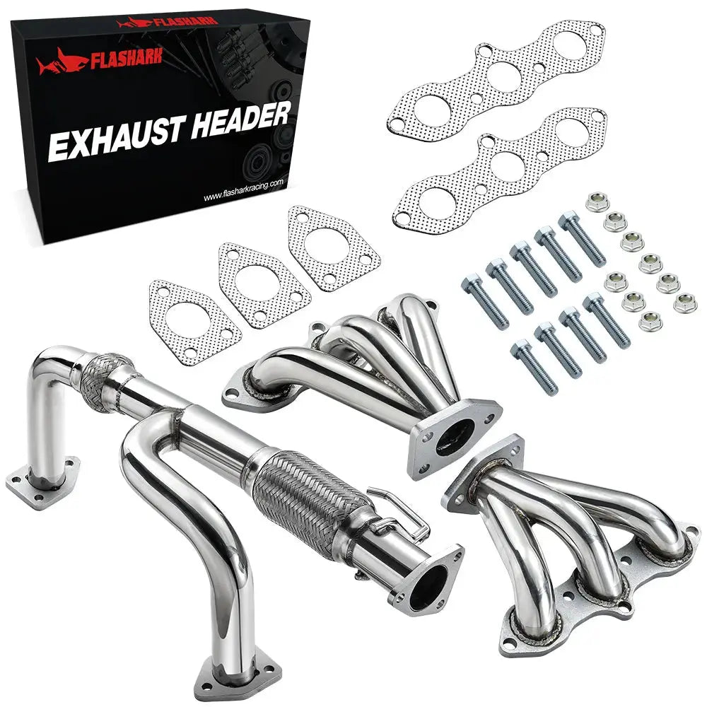 1998-2002 Honda Accord J30 V6 Exhaust Header/ Catback Exhaust w/4.5 Inches Muffler Tip All-In-One Kit