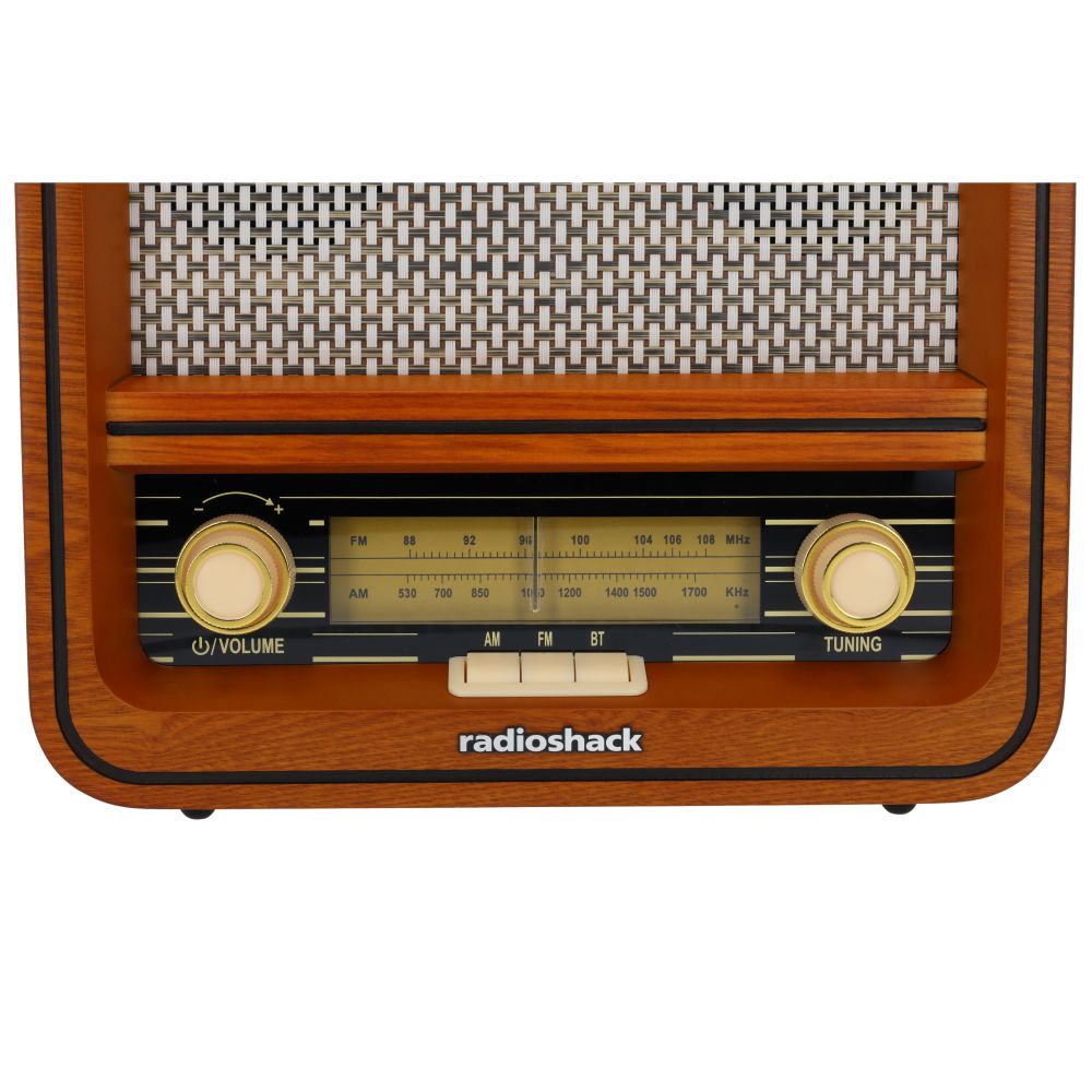 RadioShack Retro AM/FM Radio Vintage Wood Design RadioShack