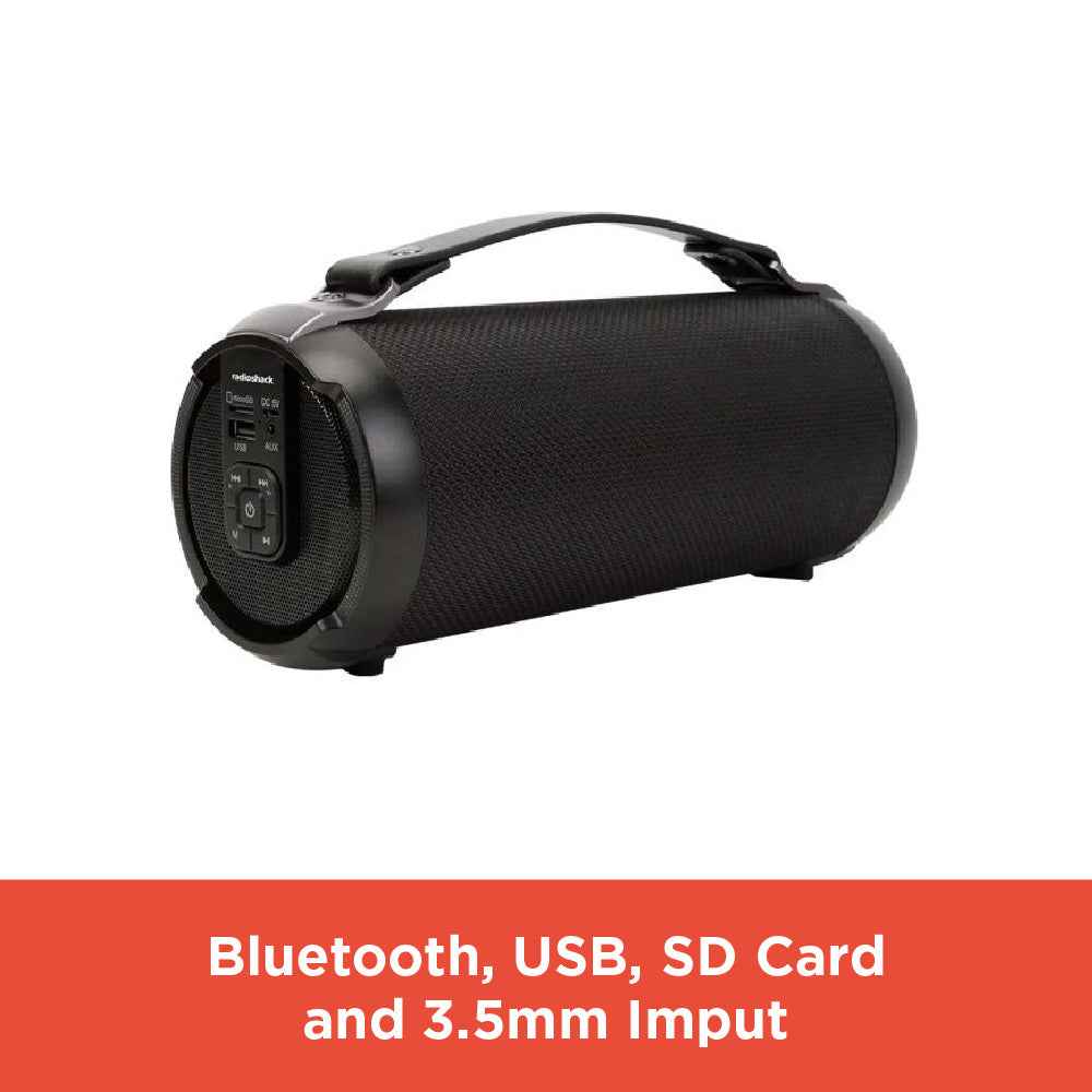RadioShack Portable Bluetooth Speaker 9W, Wireless Audio, Black TekShack