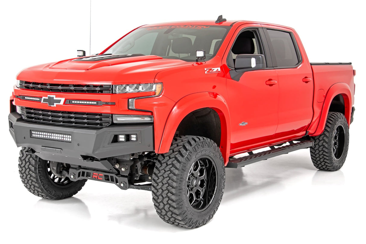 BA2 Running Board Side Step Bars Silverado/Sierra 1500/2500HD/3500HD (19-26) Rough Country