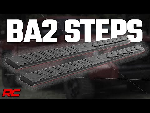 BA2 Running Boards Side Step Bars 4-Door Ford Bronco 21-Up Rough Country