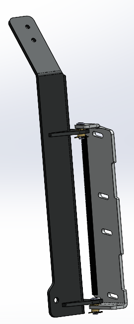 XL driver side hinge mount for Polaris Doors Fortress Pro