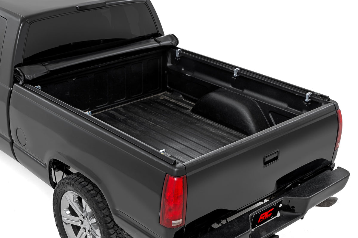 Soft Roll Up Bed Cover 6 Foot 7 Inch Bed Silverado/Sierra 1500 (00-06 & Classic) Rough Country