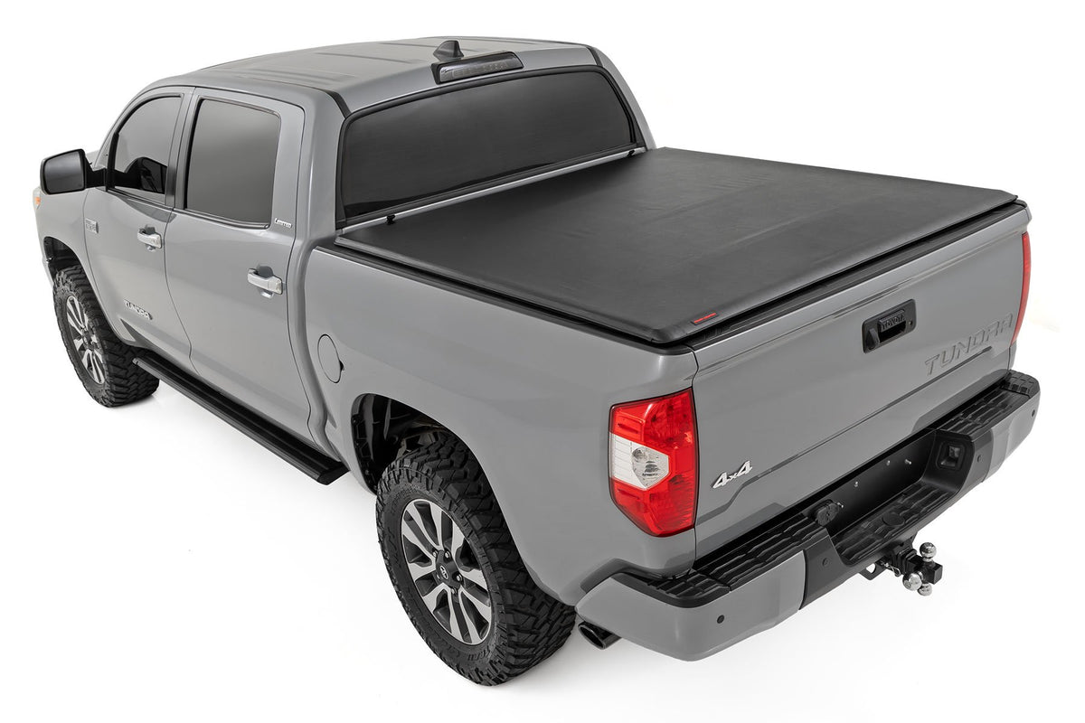 Soft Roll Up Bed Cover 6 Foot 7 Bed Toyota Tundra 2WD/4WD (2007-2021) Rough Country