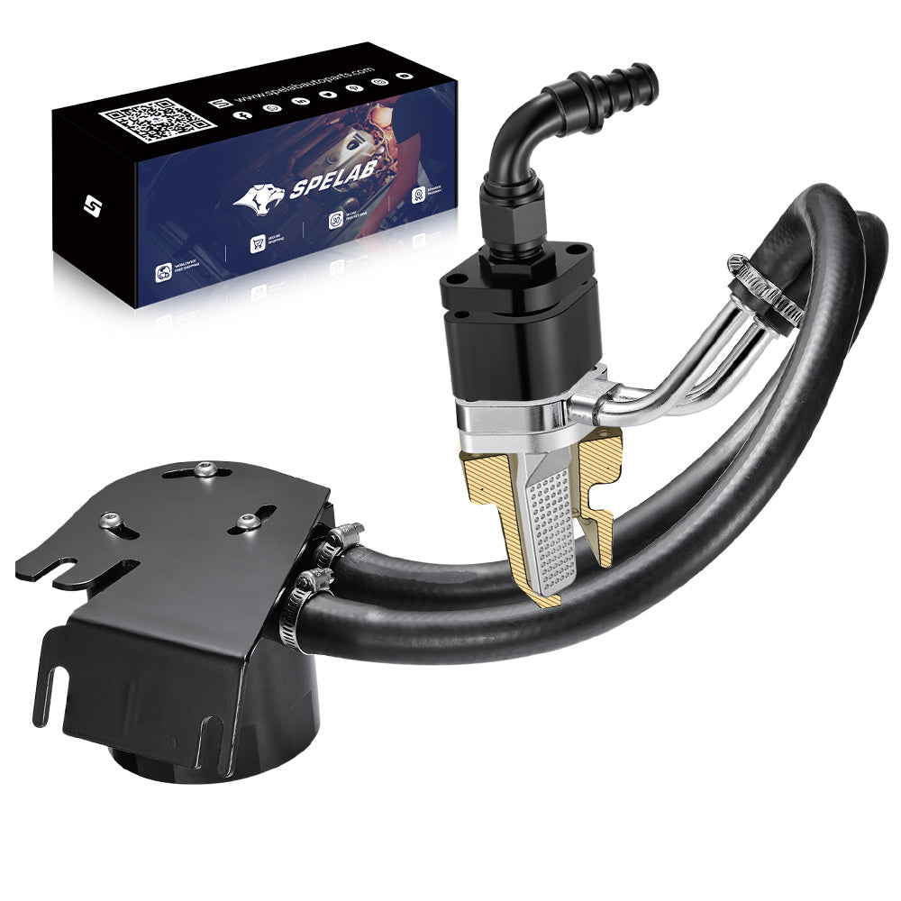 SPELAB Enhanced CCV/PCV Reroute/Delete Engine Ventilation Kit For 11-25 Ford 6.7L Powerstroke