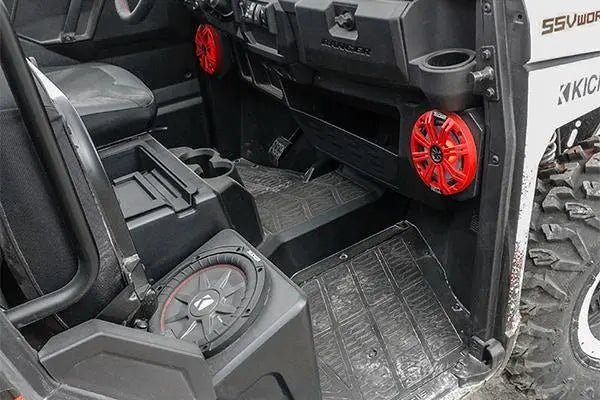 2018-2024 Polaris Ranger XP1000 10in Subwoofer for Ride-Command SSV Works / Kicker