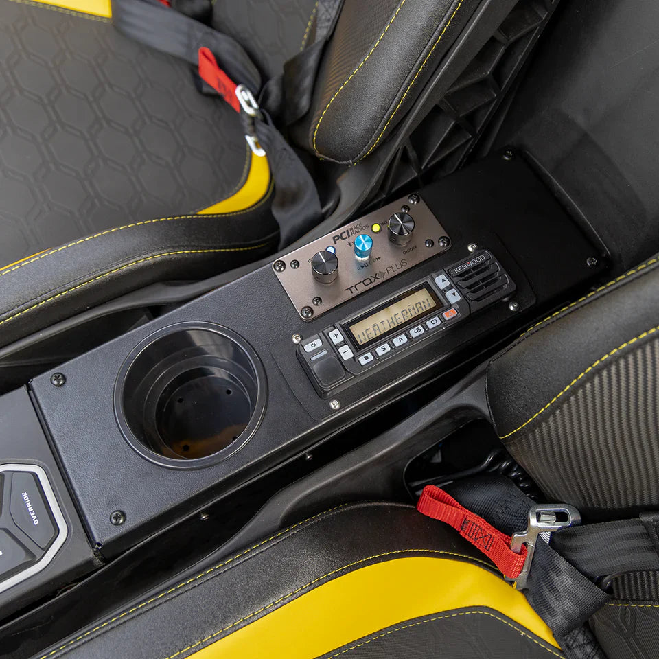 PCI Can Am Maverick R Radio and Intercom Package Center Console Mount