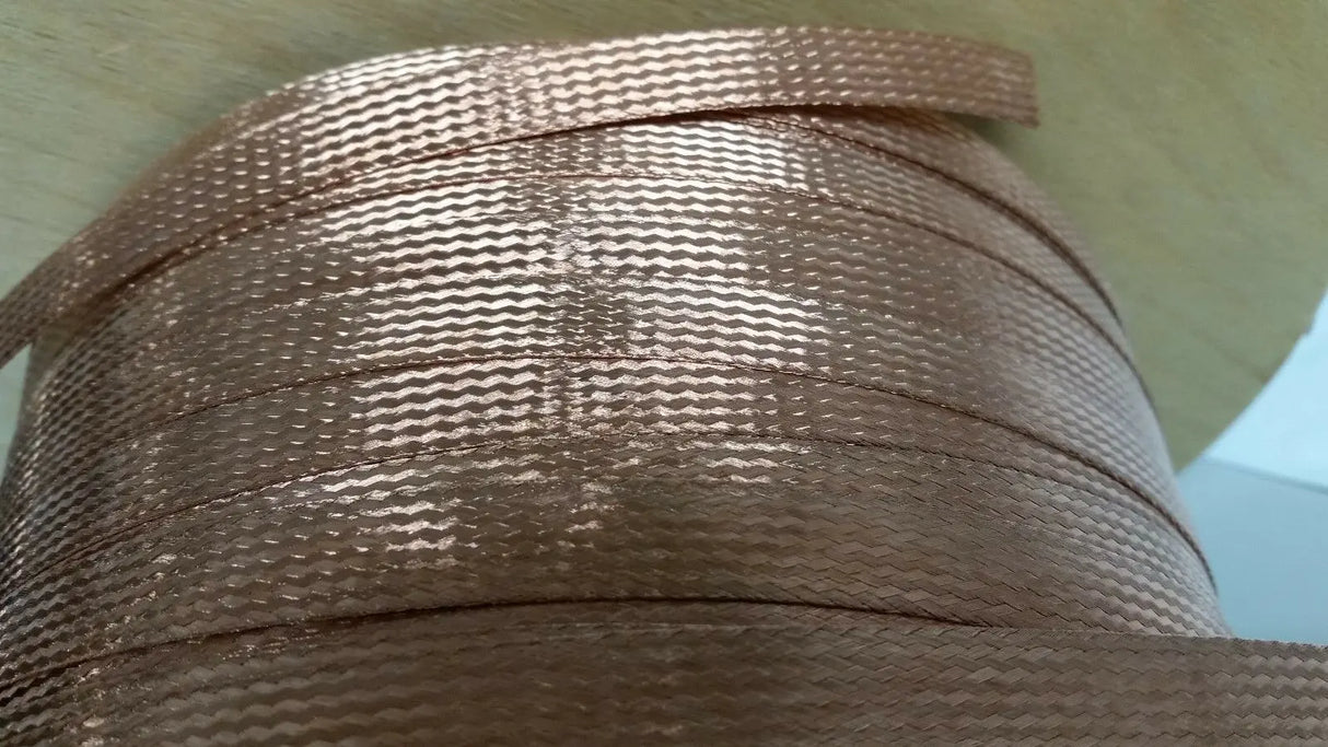 500 FEET 1/2 BRAIDED GROUND STRAP GROUNDING BARE PURE COPPER FLAT BRAID IN USA ACDC