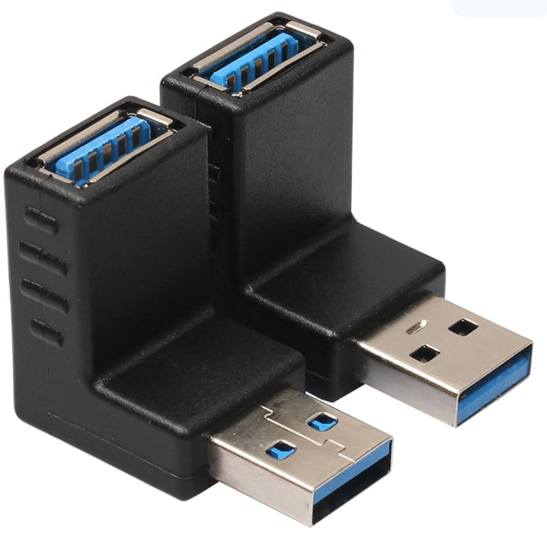 USB Female to USB Male 90° up angled TekShack