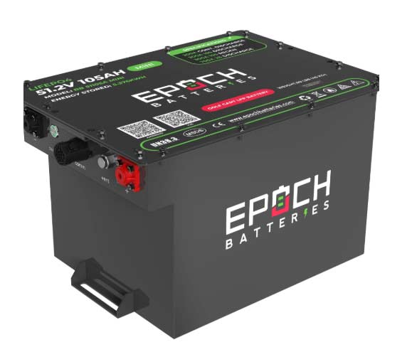 “EPOCH 51.2V (48V) 105AH MINI” - LiMax Series - Lithium (LiFePO4) Golf Cart Battery - Complete Kit
