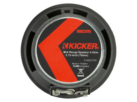 Kicker KSC2704 | 2.75" Midrange Tweeters 4-Ohm (Pair) Kicker