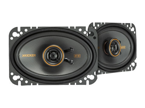 Kicker KSC4604 | 4"x6" 2-Way Coaxial Speakers 4-Ohm (Pair) Kicker