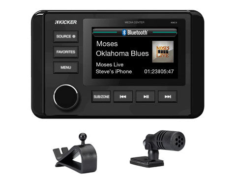 Kicker KMC4 Dual Zone Marine Media Center Kicker