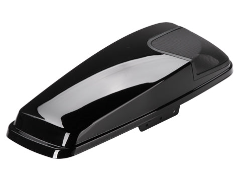 Kicker HDBLVB Vivid Black Bag Lids for Harley-Davidson