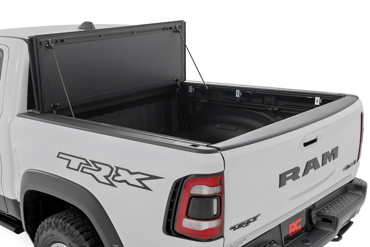 Hard Tri-Fold Flip Up Bed Cover 6 Foot 4 Inch Ram 1500 (19-26)/1500 TRX (21-24) Rough Country