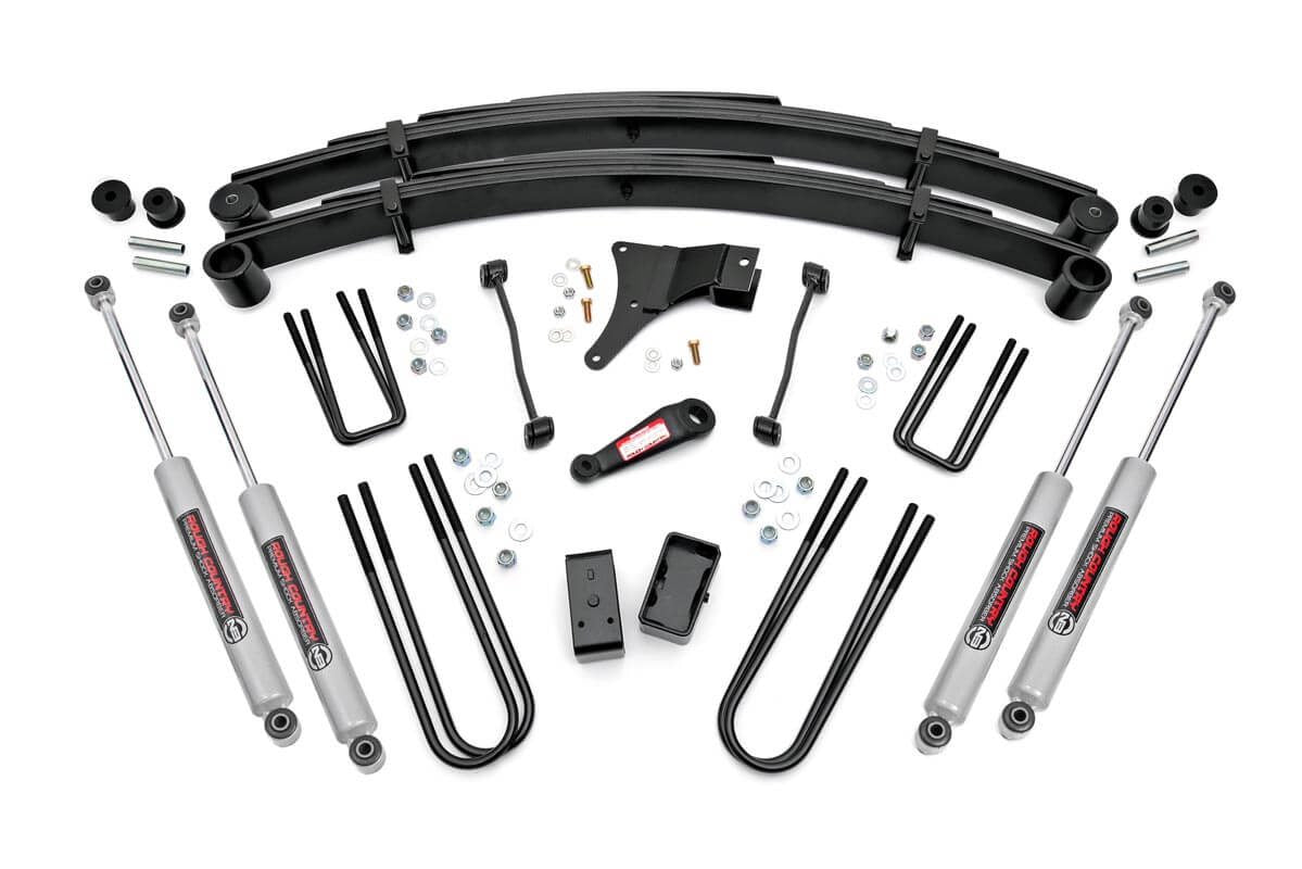 4 Inch Lift Kit Rear Blocks Ford F-250/F-350 Super Duty 4WD (1999) Rough Country
