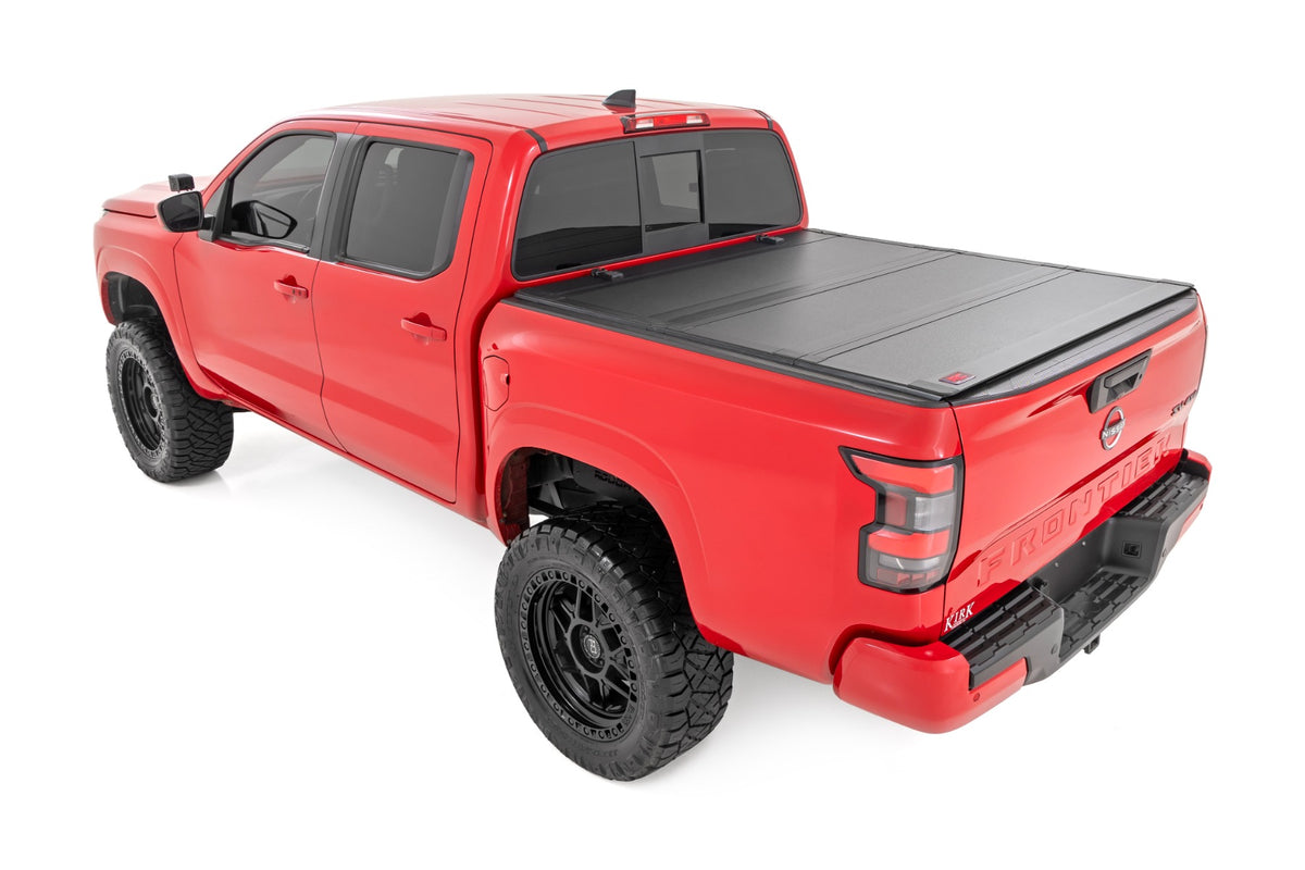 Hard Tri-Fold Flip Up Bed Cover 5 Foot Bed Nissan Frontier 2WD/4WD (22-26) Rough Country