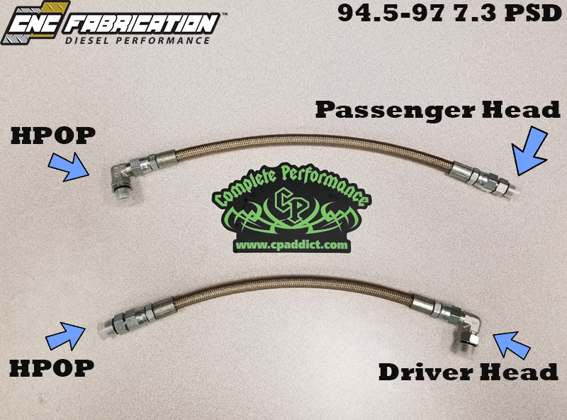 CNC Fab 7.3L Powerstroke HPOP Line Kit - 1994-1997 Ford F-Series CNCFAB