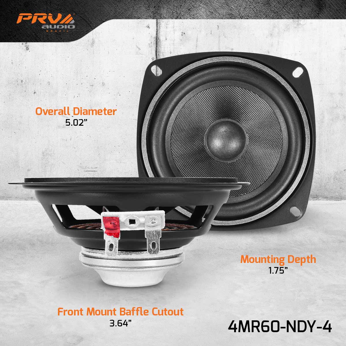 PRV 4MR60-NDY-4 Midrange PRV Audio