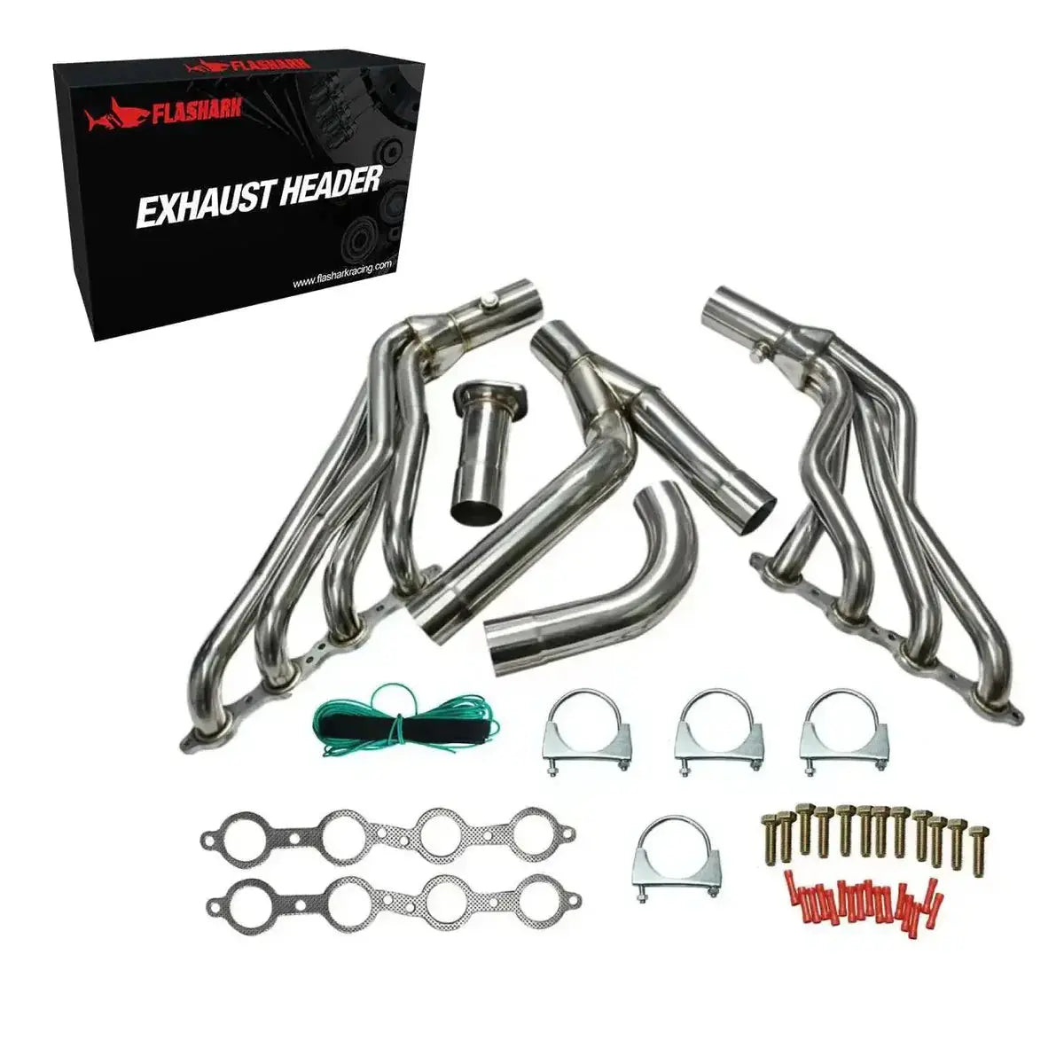 Cold Air Intake + Headers Kit for 1999–2006 Chevy Silverado/Avalanche 1500 4.8L 5.3L 6.0L 2WD