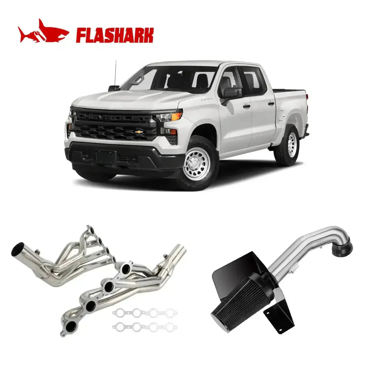 Long Tube Headers for 2007-2014 Chevrolet Silverado 1500/2500/3500 Tahoe/Avalanche丨GMC Sierra 1500/2500/3500 Yukon丨Cadillac Escalade丨4.8L/5.3L/6.0L/6.2L Vortec V8