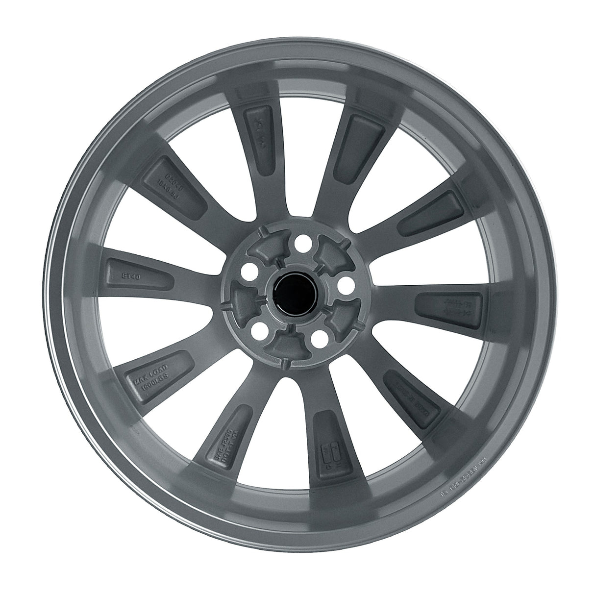 19x8.5" 5x114.3mm Silver Tesla Style Wheels For Model Y S 3