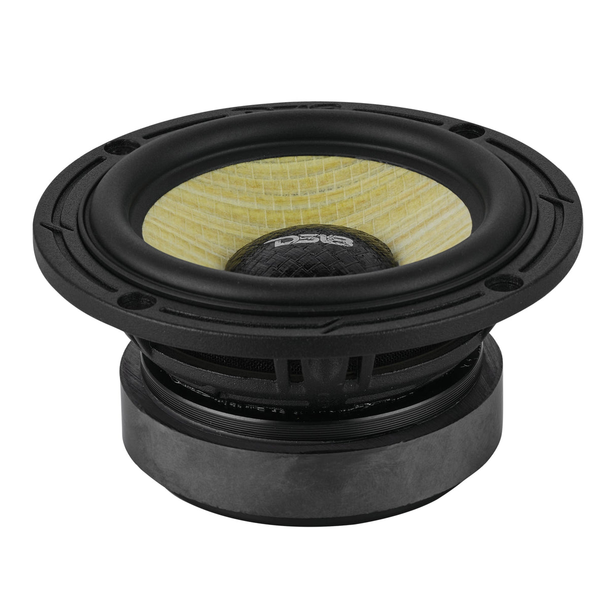 DXQ 3.5” Midrange Speaker with Yellow Straw + Composite Foam Cone | 60W RMS 4-Ohm DS18
