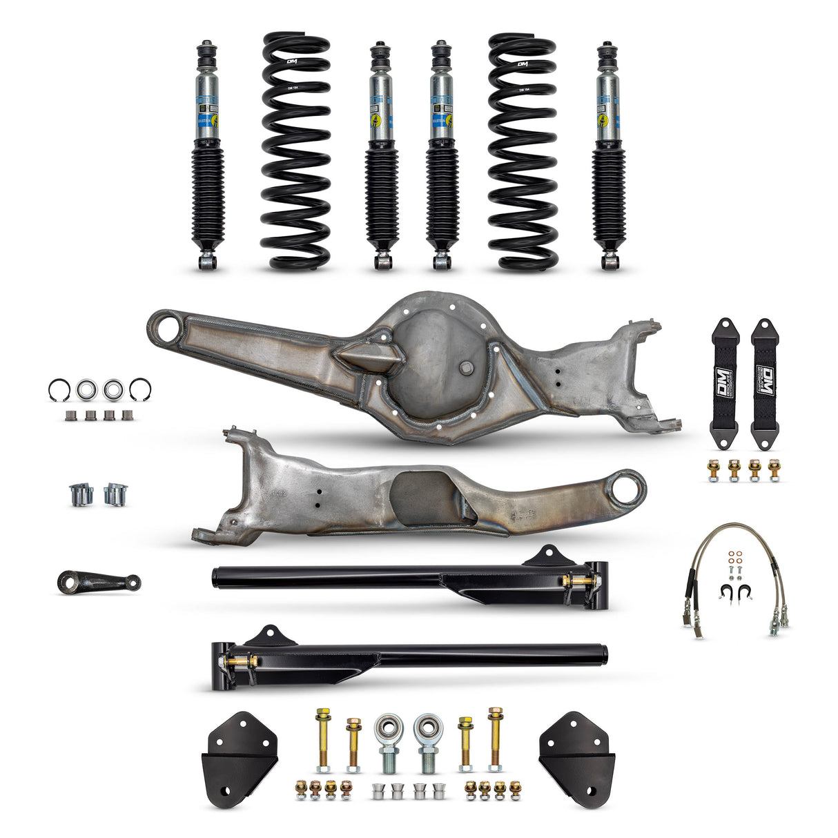Desolate Motorsports Front 4" Mid Travel Lift Kit (Bolt-on) - 1980-1996 Ford F150/Bronco Desolate Motorsports