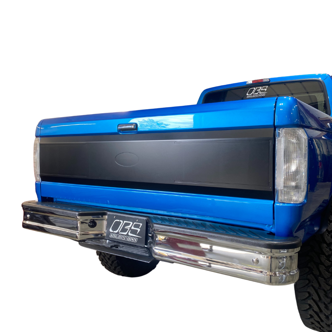 OBS Solutions Tailgate Panel With Machined Oval - 1987-1997 Ford F-Series OBS Solutions LLC