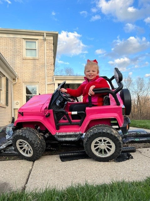 2 Seater 24 Volt 4x4 Electric Ride On Jeep Style Rubber Tires Fully Loaded Truck ATV UTV For Kids W/Magic Cars® Wireless Parental Control MagicCars