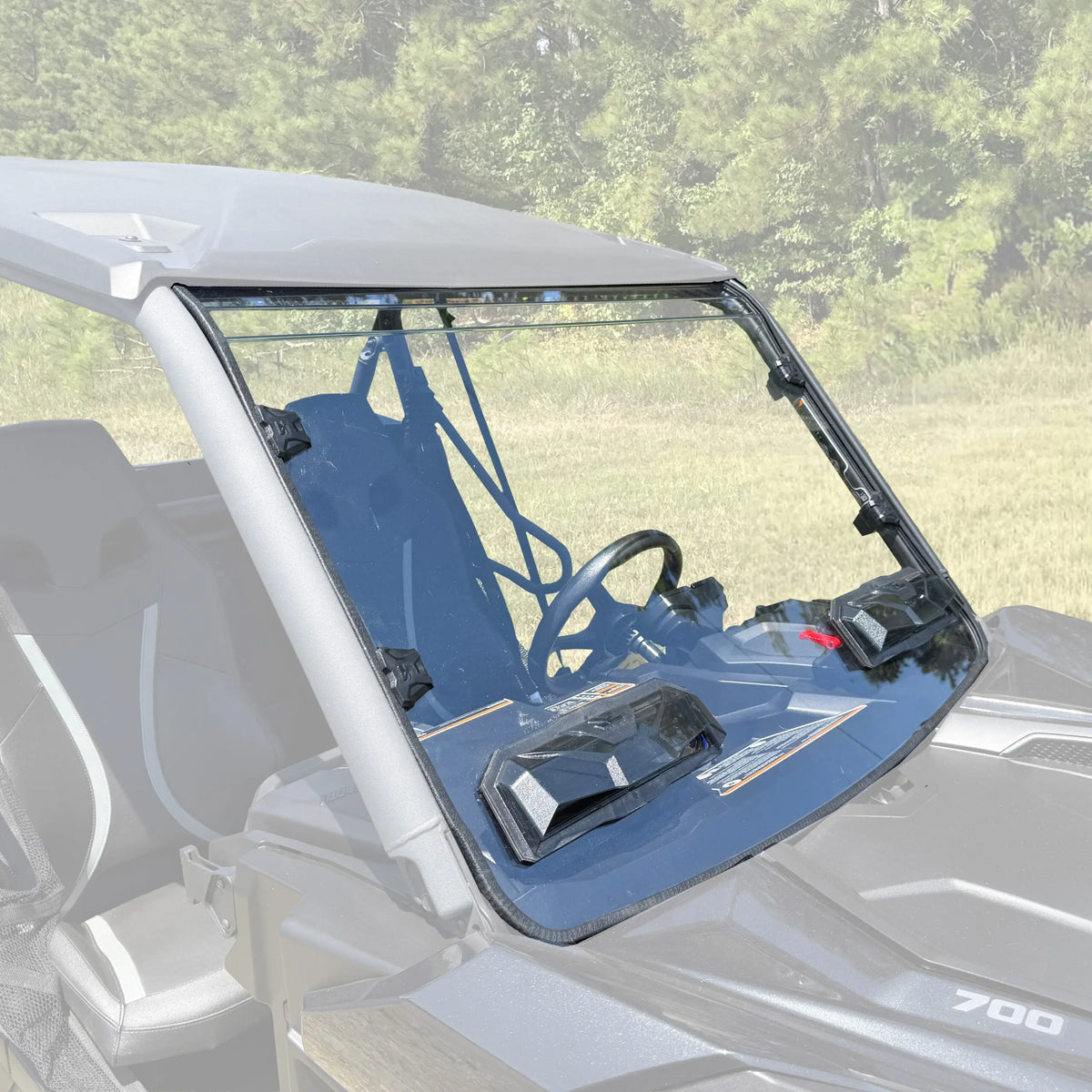Seizmik 50-55330KIT windshield, Can-Am Maverick Trail - alternate angle